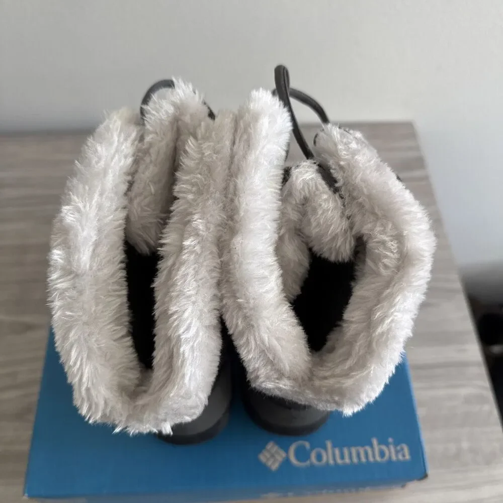 Columbia Women's Ice Maiden II Snow Boots Waterproof Grey Size 6‎ W Box